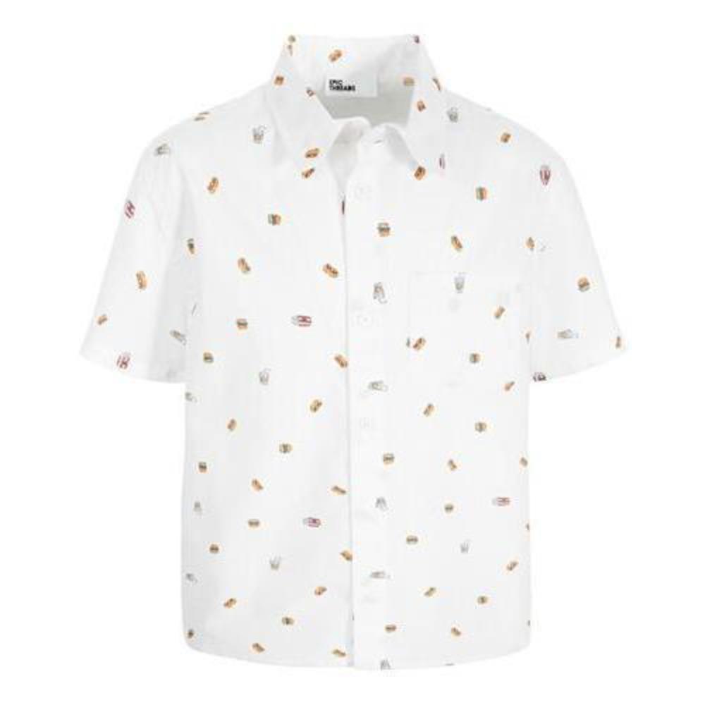 Epic Threads Toddler & Little Boys Short-Sleeve Cotton Foodie Icon-Print Shirt,